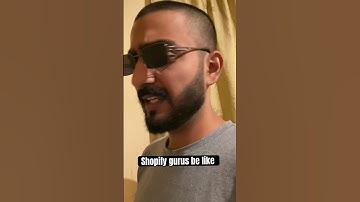 Kya ap b Shopify krte hain?😂 #shopify #ecommerce #meme #shorts #fakegurus