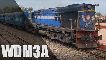 WDM3A Vatva: Jabalpur Somnath Express crossing Somnath Ahmedabad Intercity (11464 crossing 19120)