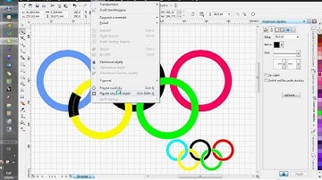 Olympic rings - tutorial for Corel Draw
