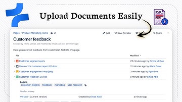 Hoe u documenten kunt uploaden in Confluence PAGINA
