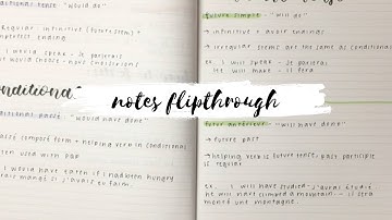 french notes flipthrough