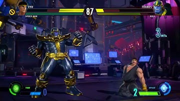 MARVEL VS. CAPCOM: INFINITE: Ryu and Spider-Man Vs. Hulk and Thanos