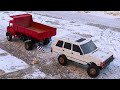 شاحنة مرسيدس ضد رنج روفر | RC Truck VS RC Range Rover