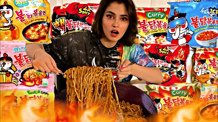 جربت كل أنواع الاندومي الكوري الحار مع بعض | النتيجة نار🥵🔥