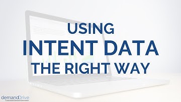 Using Intent Data the Right Way