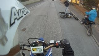 Yamaha WR 125x Crash || Flying Over Handlebars ||