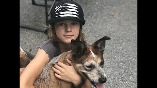 Maverick Dirt Biking with Lucy the Red Heeler Dog