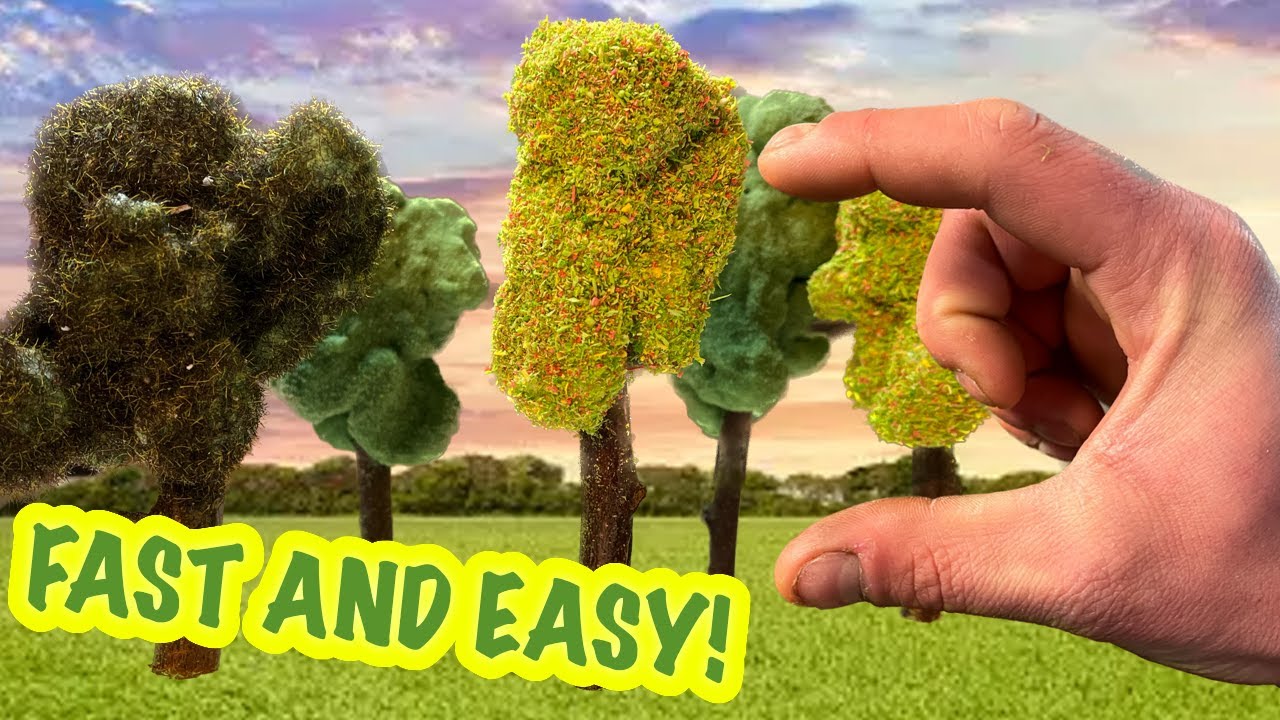 How to make Trees for diorama Fast & Easy way! YouTube