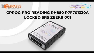 GromCalcTool | GPROG PRO READING RH850 R7F701330A LOCKED SRS ZEEKR 001