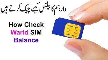 How To Check Warid Sim Balance With Out Money