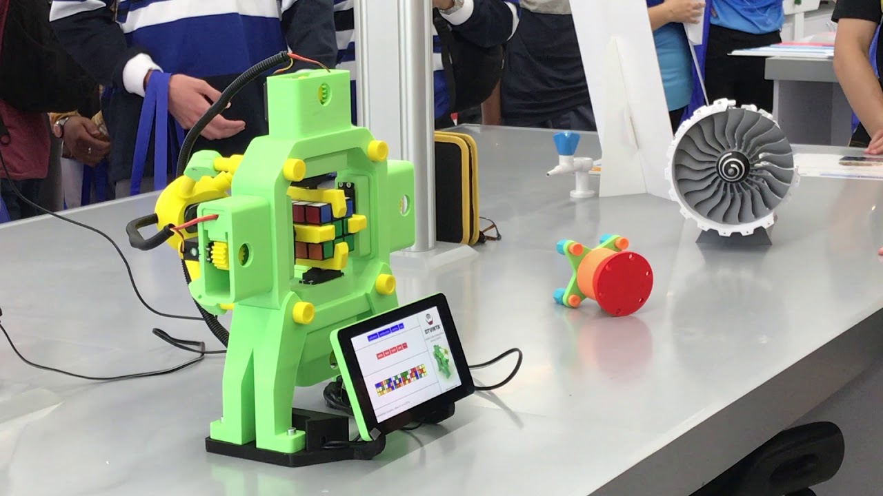 3D Printed Rubik s Cube Solver YouTube 3d-printed-rubik-s-cube-solver-youtube