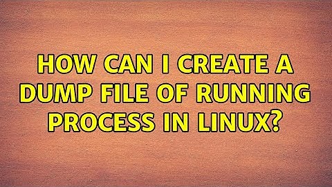 How Can I Create A Dump File of Running Process in Linux?