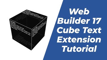 How to use the Free Animated Cube Text Extension in WYSIWYG Web Builder Version 17