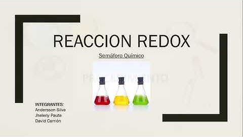 Reacción Redox: Semáforo Químico