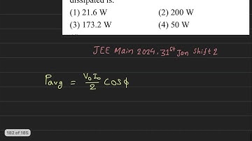 An AC voltage V = 200sin200(3.14)t is applied to a series LCR circuit which drives a current I=10sin