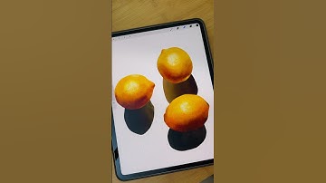 Procreate Watercolor Lemons #procreatetutorials #procreate #procreatebrushes