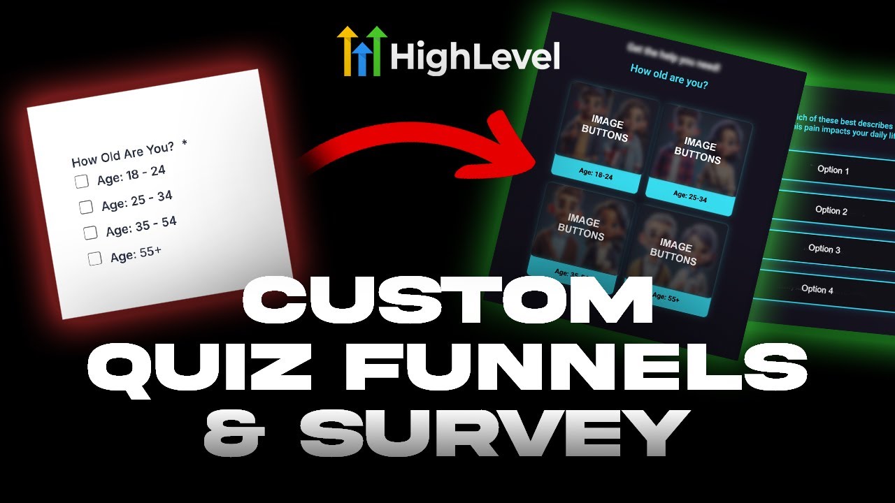 Create Custom Stylized GoHighLevel Quiz Funnels & Surveys With AI! (NO ...