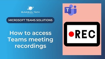 🎥 How to access Teams meeting recordings 🎥