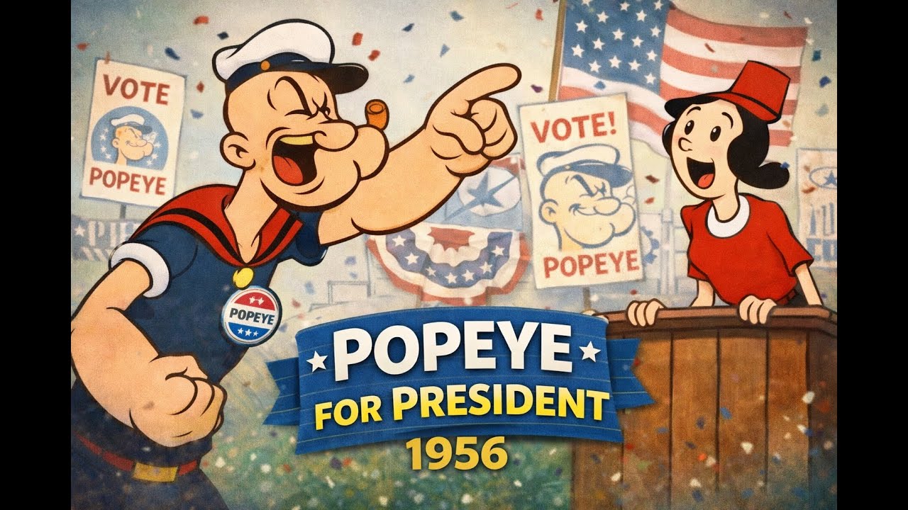 Popeye for President - 1956 – AI Restored | Historic Animated Film