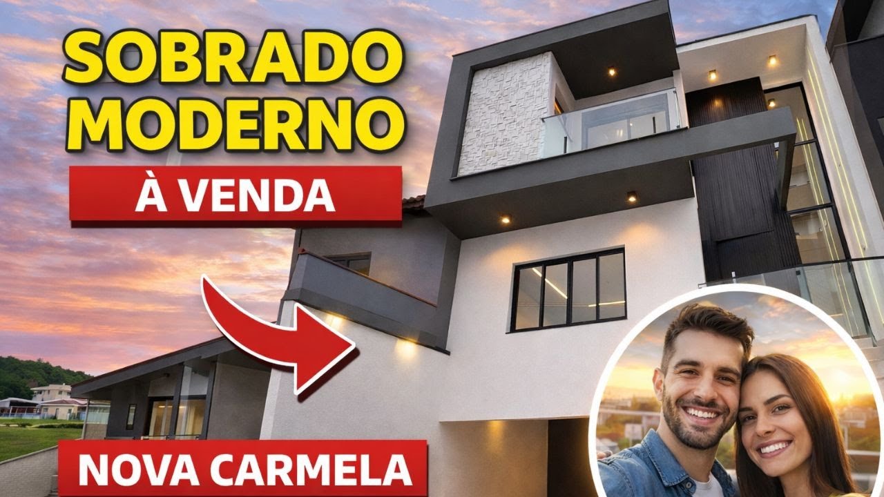 Sobrado com luz solar instalada a venda no bairro nova carmela