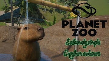 Simple Capybara Habitat - Planet Zoo Speedbuild