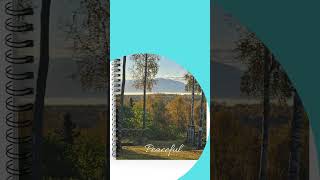 Peaceful Autumn Landscape Spiral Notebook | Ruled Journal