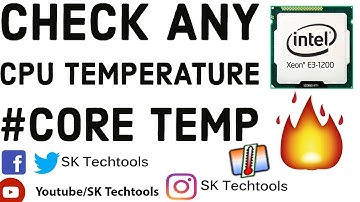 Check ANY CPU Temperature #CORE TEMP ||SK Techtools||