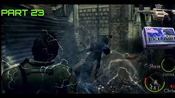 Resident Evil 5 Grenade launcher Electric rounds Gun Fight Part 23