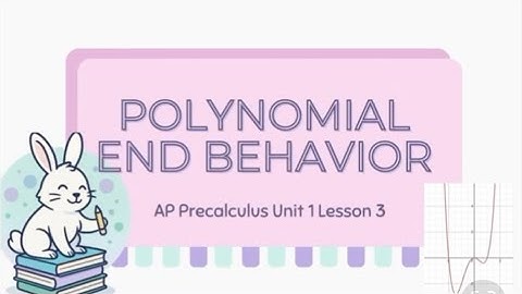 How to Find Polynomial End Behavior | 1.6