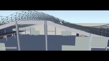 The space frame  structure high-speed railway station