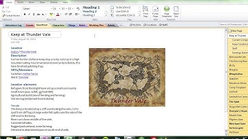 D&D: Manage a Base of Operations for Players in OneNote
