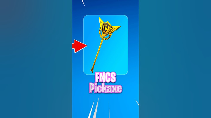 Redeeming FNCS Pickaxe!