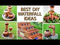 Best Ever DIY Waterfall Ideas for Your Garden using Terracotta ~ Super Easy