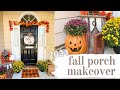 Fall  🍂 Front Porch Makeover | Fall Decorate With Me 2021 | Porch Decorating Ideas | Fall Decor DIY