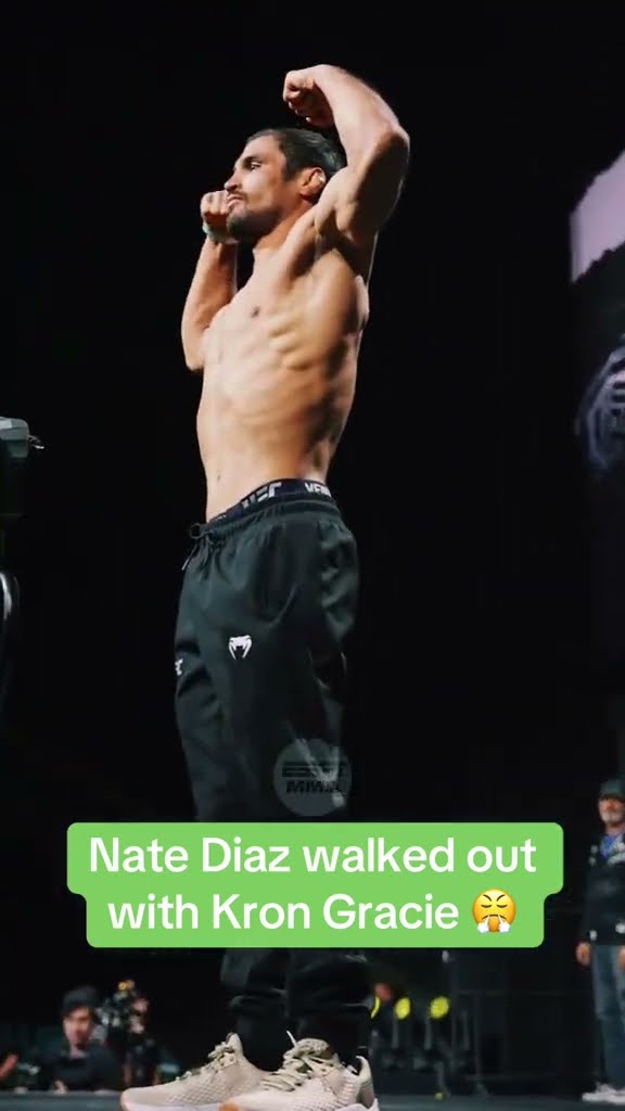 Nate Diaz walked out with Kron Gracie ? #UFC310