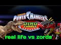 Power rangers dino charge zords in real life