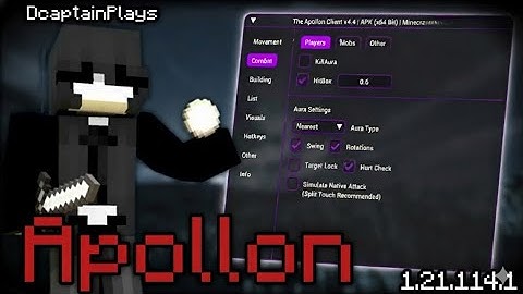 Best Hack Client for Minecraft 1.21.114 – Apollon Client v4.74 
