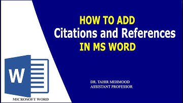 Adding Citations & References Using MS Word | How to Insert Citations in Microsoft Word