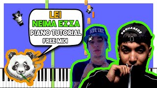 NEIMA EZZA - LEI feat. RONDO - INSTRUMENTAL TRAP Piano Tutorial