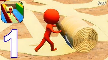 Ladder Race: Snow Ball Builder - Gameplay Walkthrough Part 1 Stickman Ladder Race Level 1-10