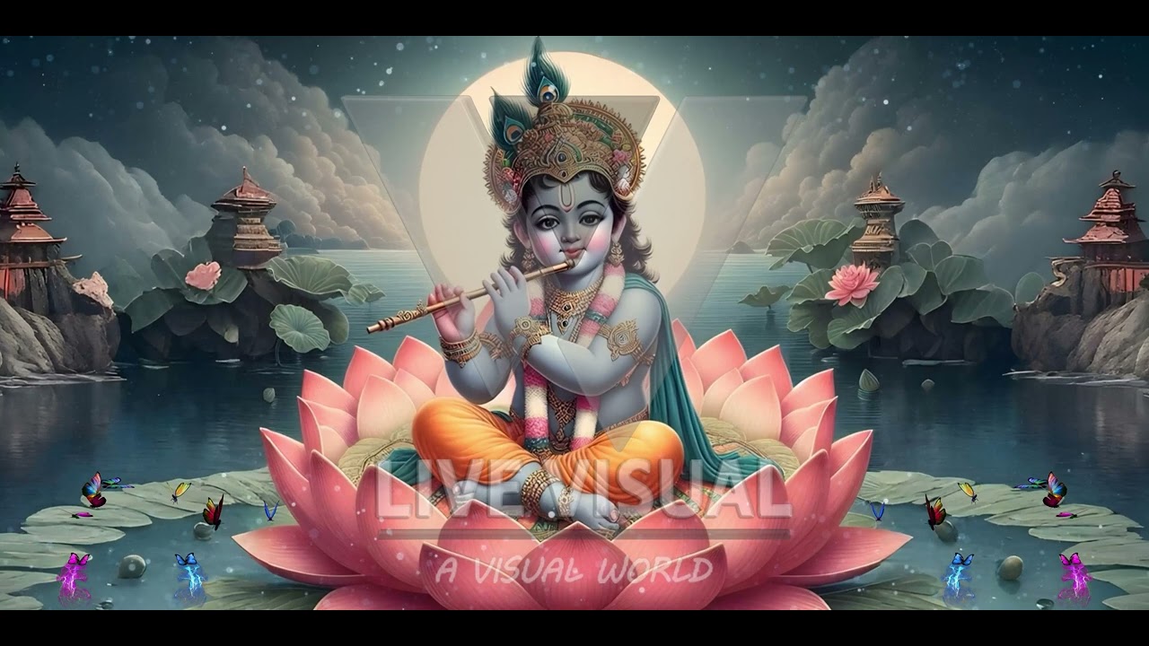 Lord Krishna Playing Flute | Royal Devotional Video for Sale | Use in Temples, Reels & Meditation 🎥