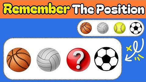 VISUAL MEMORY TEST🧠👀 | Remember the Position of all Emojis