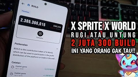 BAGI ILMU!! MUDAH DAPAT 2 JUTA BUILD X WORLD X SPRITE VERSI BARU OTOMATIS JADI KOIN || WAJIB TAU !!