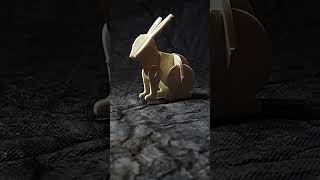 3D Printed a Mascot for My Tech Desk! 🐰❄️ 35 Minute Kit Card #shorts