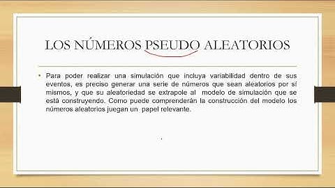 introducción a los numeros pseudoaletorios