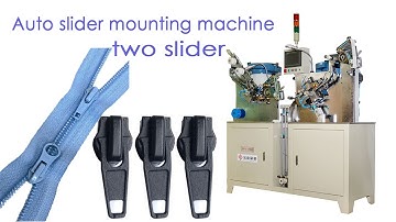 HY-133N-S How to insert two slider to nylon zipper?#zipper making machine#zipper machine