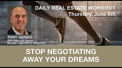 Stop negotiating away your dreams