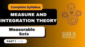 Measure and Integration Theory || Part 1|| M Sc Mathematics|| Kamal Kumar