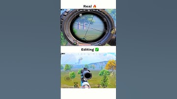 Difference in real ✅ and editing🔥#pubgmobile #bgmi #trending #shorts