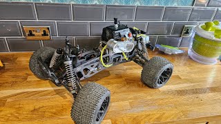 hpi savage xl 5.9 converted to zenoah clone 32cc